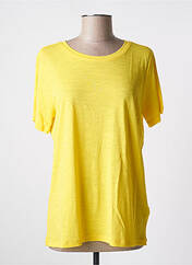 T-shirt jaune KAFFE pour femme seconde vue