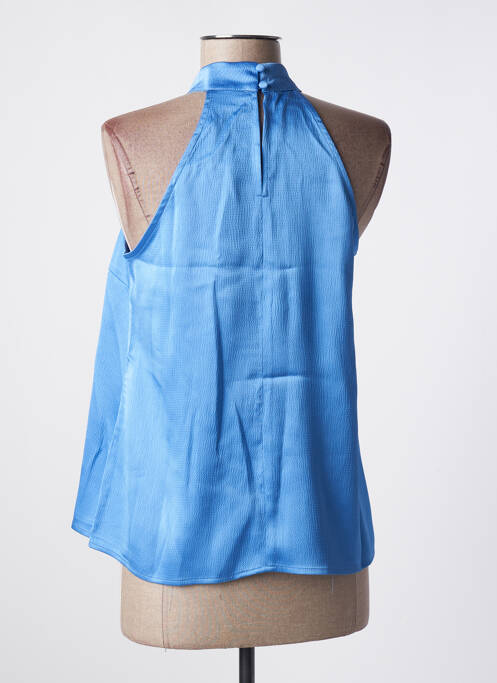 Top coupe fluide sans manche bleu KAFFE femme