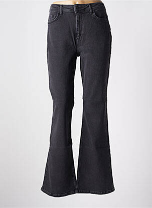 Jean coupe flare stretch taille haute gris KAFFE femme