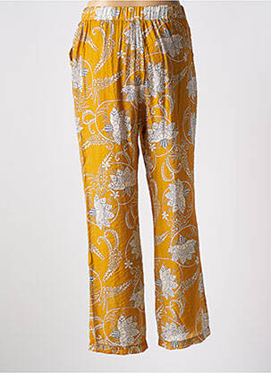 Pantalon large poches jaune SEE U SOON femme