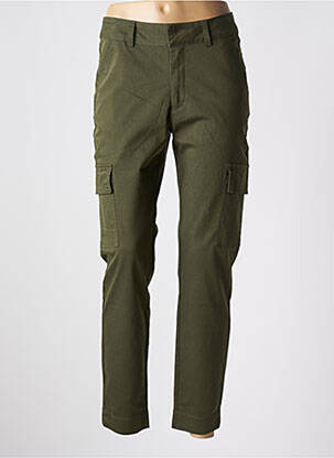 Pantalon cargo slim vert KAFFE femme