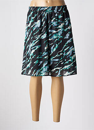 Jupe mi-longue coupe droite noir KAFFE femme
