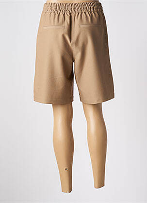 Bermuda taille élastique beige KAFFE femme