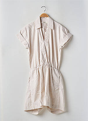 Combishort coupe cintrée manches courtes beige IN WEAR femme