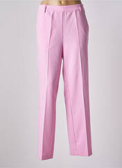 Pantalon droit rose KAFFE pour femme seconde vue