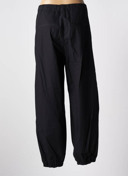 Pantalon droit fermeture zippée sous rabat boutonné noir IN WEAR femme