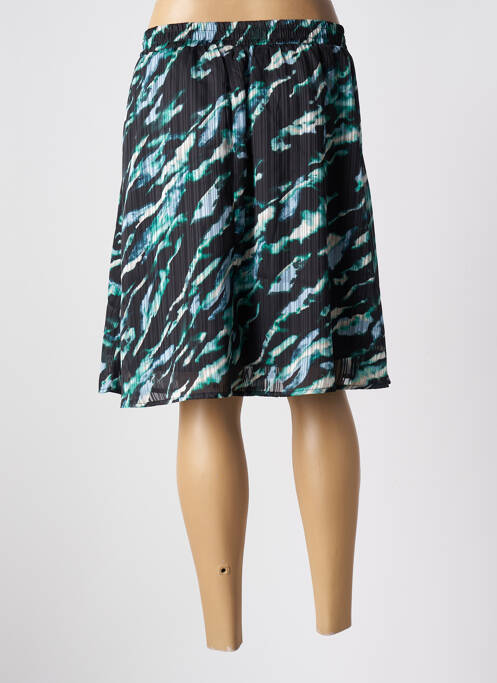 Jupe mi-longue noir KAFFE pour femme