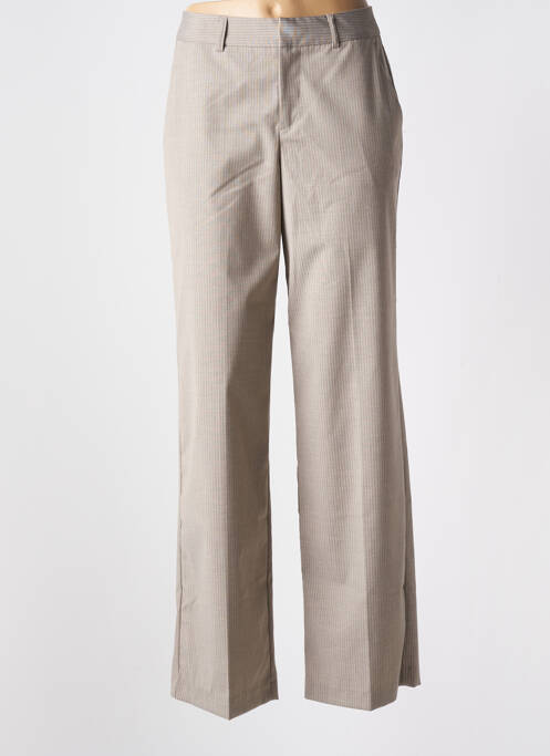 Pantalon droit beige KAFFE pour femme