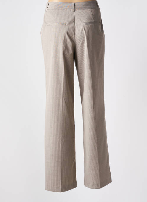 Pantalon droit beige KAFFE pour femme