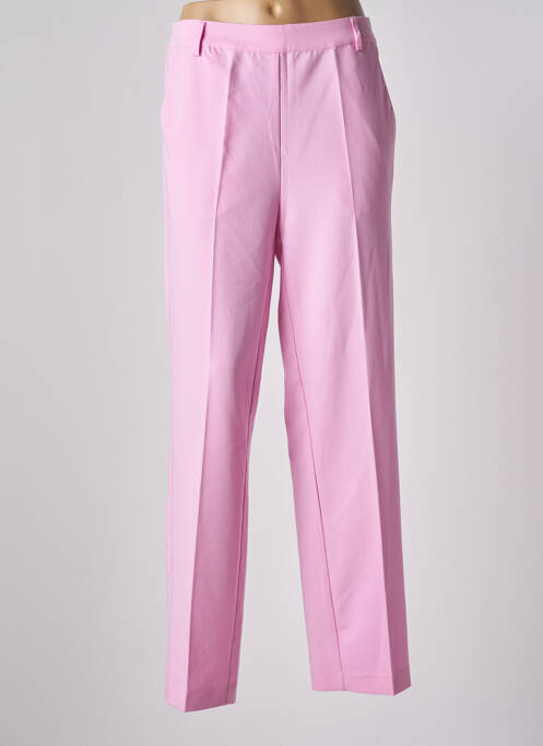 Pantalon droit rose KAFFE pour femme