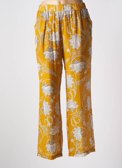 Pantalon large jaune SEE U SOON pour femme