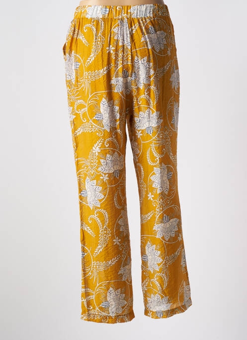 Pantalon large jaune SEE U SOON pour femme