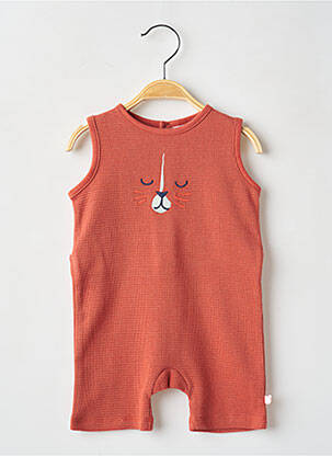 Combi-pantalon col rond sans manche orange NOUKIE'S garcon
