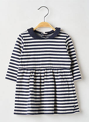 Robe mi-longue bleu PETIT BATEAU pour fille