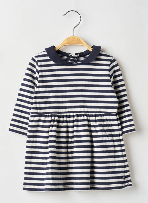 Robe mi-longue bleu PETIT BATEAU pour fille