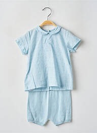 Ensemble short manches courtes bleu MAYORAL fille