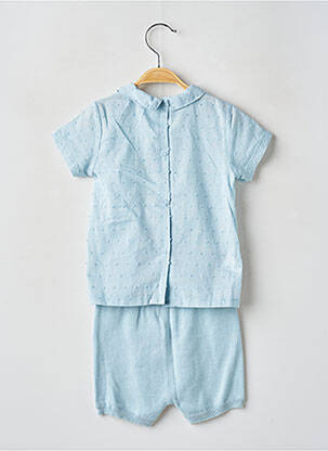 Ensemble short manches courtes bleu MAYORAL fille