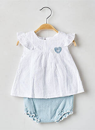 Ensemble short manches courtes bleu MAYORAL fille