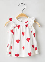 Robe mi-longue blanc PETIT BATEAU pour fille seconde vue