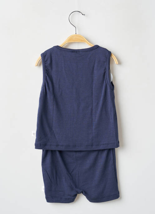 Ensemble short taille élastique bleu LÄSSIG fille