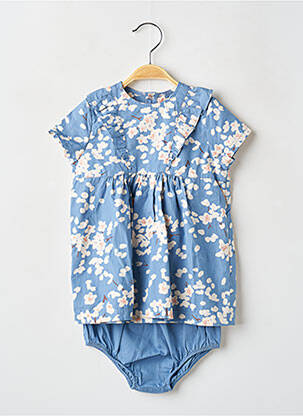 Ensemble short taille élastique bleu PETIT BATEAU fille