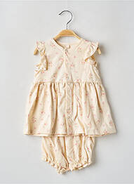 Ensemble short taille élastique jaune PETIT BATEAU fille