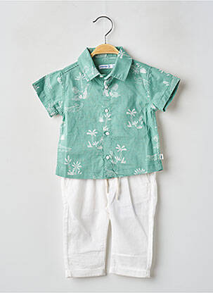 Ensemble pantalon taille élastique vert MAYORAL garcon
