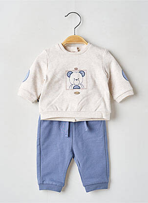 Ensemble pantalon taille élastique beige MAYORAL garcon