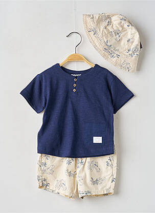 Ensemble pantalon taille élastique bleu MAYORAL garcon