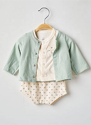 Ensemble pantalon taille élastique vert PETIT BATEAU garçon