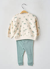 Ensemble pantalon beige PETIT BATEAU pour fille seconde vue