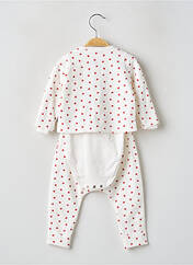 Ensemble pantalon blanc PETIT BATEAU pour fille seconde vue