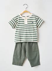 Ensemble pantalon vert PETIT BATEAU pour garçon seconde vue