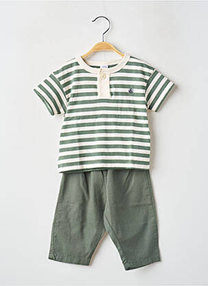 Ensemble pantalon vert PETIT BATEAU pour garçon