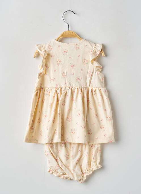 Ensemble short taille élastique jaune PETIT BATEAU fille