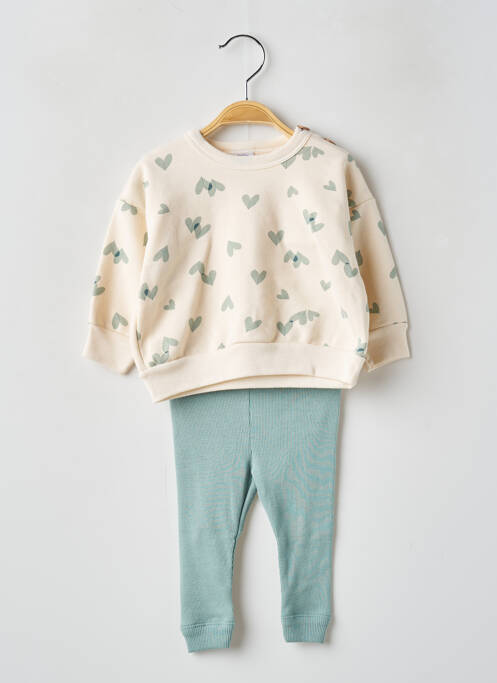 Ensemble pantalon beige PETIT BATEAU pour fille