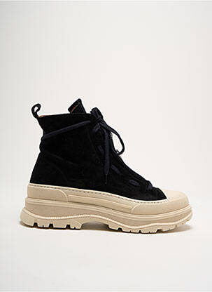 Bottines/boots nubuck talon de 4 à 6cm noir URBAN femme
