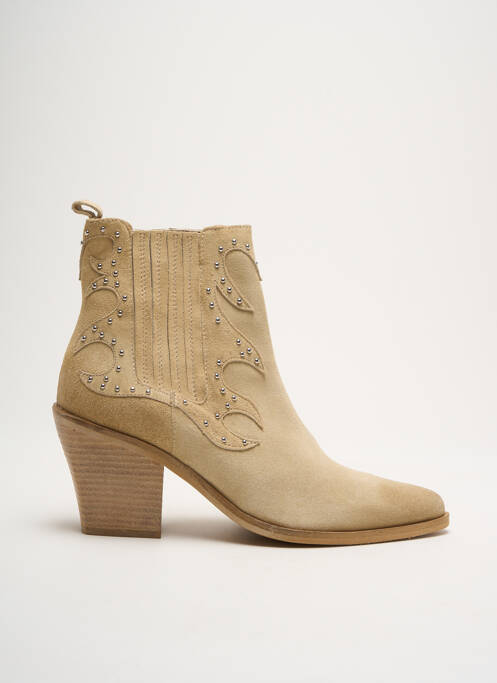 Bottines/Boots beige URBAN pour femme