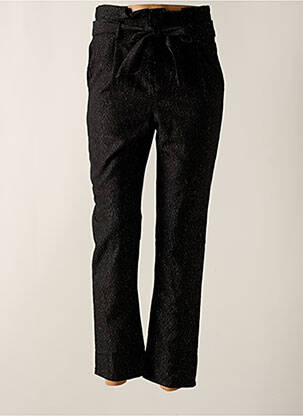 Pantalon droit taille normale taille normale noir SEASON femme