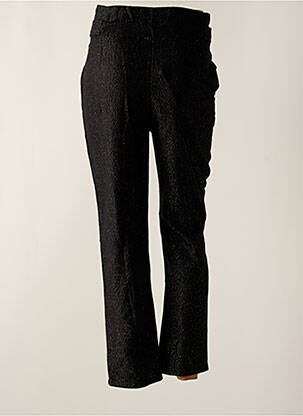 Pantalon droit taille normale taille normale noir SEASON femme