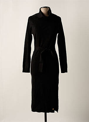 Robe pull stretch manches longues noir LES TROPEZIENNES PAR M.BELARBI femme