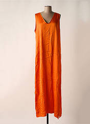 Robe longue orange STUDIO PARISIEN pour femme seconde vue