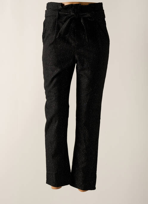 Pantalon droit taille normale taille normale noir SEASON femme