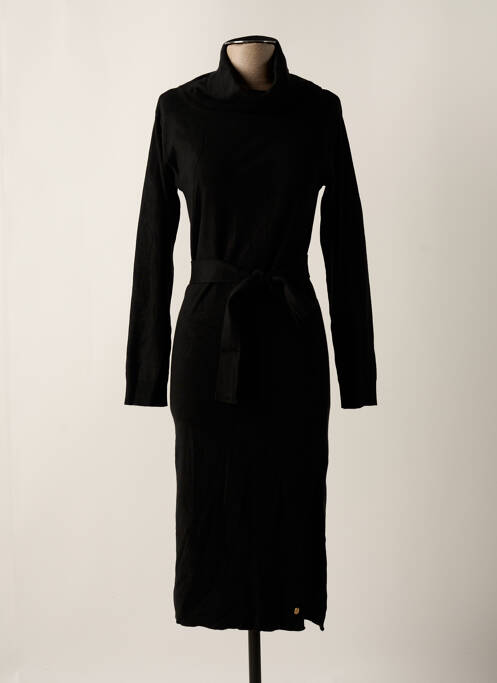 Robe pull stretch manches longues noir LES TROPEZIENNES PAR M.BELARBI femme