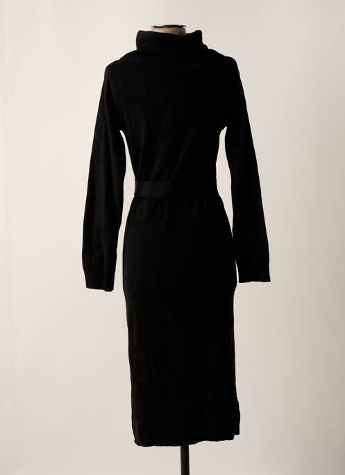 Robe pull stretch manches longues noir LES TROPEZIENNES PAR M.BELARBI femme