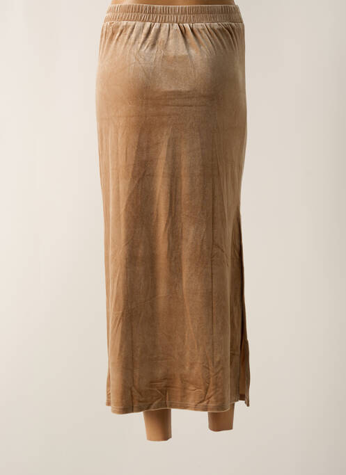 Jupe longue beige AN' GE pour femme