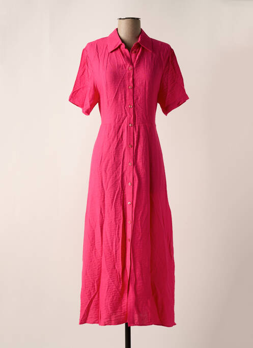 Robe longue rose AN' GE pour femme