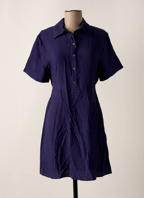 Robe mi-longue bleu AN' GE pour femme