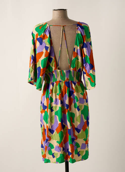 Robe mi-longue vert AN' GE pour femme