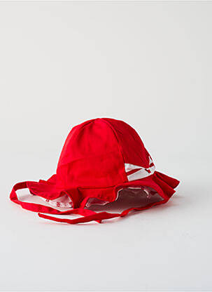 Chapeau fermeture liens à nouer rouge MAYORAL fille